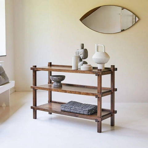 Solid Mango Wood Console Table | Entryway & Hallway Furniture – Oakvello