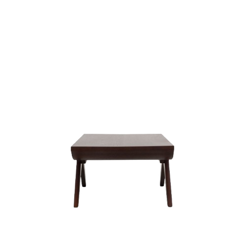 Kairos Cross Coffee Table | Solid Sheesham Wood | Dark Walnut Finish