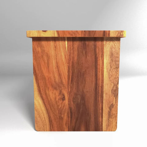 Single Drawer Solid Sheesham Wood Bedside Table | Bedroom Nightstand – Oakvello