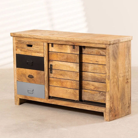 Ahdri Solid Wood Sideboard | Living Room Storage Cabinet – Oakvello