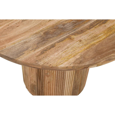 York Natural Solid Wood Round Dining Table | Kitchen & Dining Furniture – Oakvello