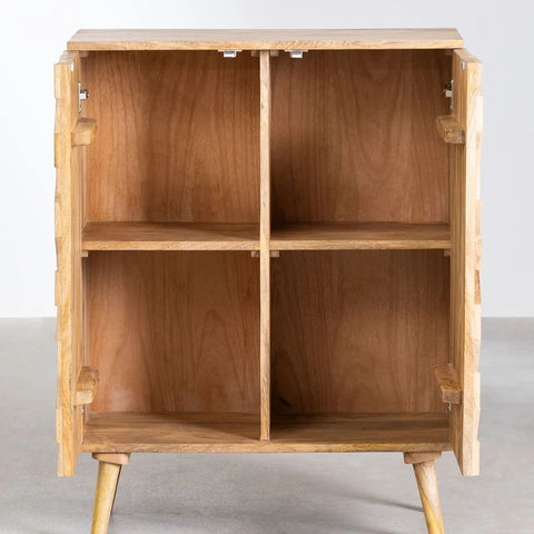 Jaralson Solid Mango Wood Sideboard | Living Room Storage Cabinet – Oakvello