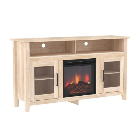 Solid Wood 2-Door TV Stand Cabinet | Media Console & Living Room Storage – Oakvello