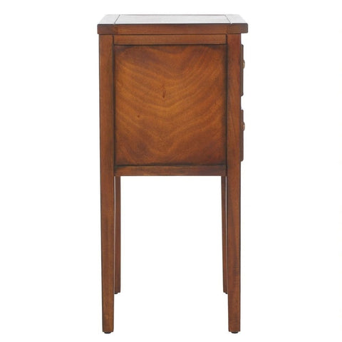 Brown Finish Solid Wood End Table | Living Room Accent Side Table – Oakvello