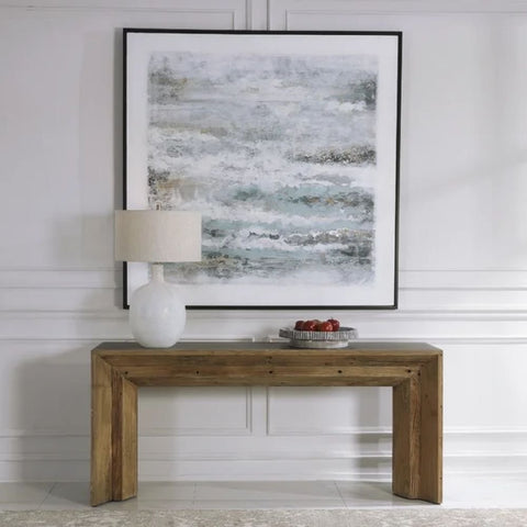 Jaipuri Solid Wood Console Table | Heritage Handcrafted Entryway Furniture – Oakvello