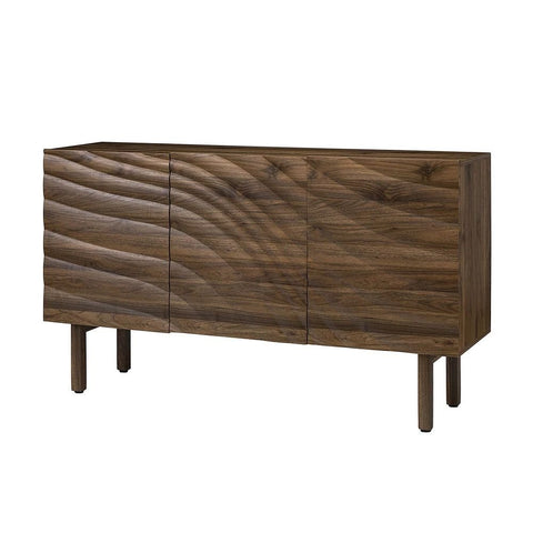 Solid Wood Sideboard Cabinet with 3 Doors | Living Room Storage – Oakvello