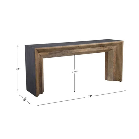 Jaipuri Solid Wood Console Table | Heritage Handcrafted Entryway Furniture – Oakvello