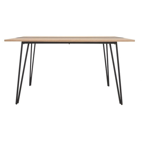 Natural Black Solid Wood Dining Table | Bold Kitchen Furniture – Oakvello