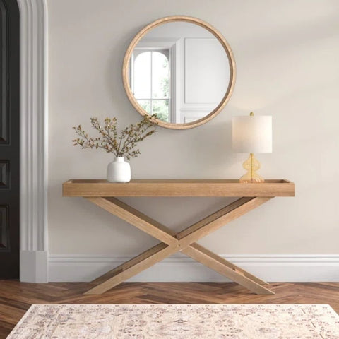 Jodhpur Solid Wood Console Table | Heritage Handcrafted Entryway Furniture – Oakvello