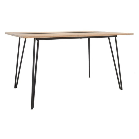 Natural Black Solid Wood Dining Table | Bold Kitchen Furniture – Oakvello