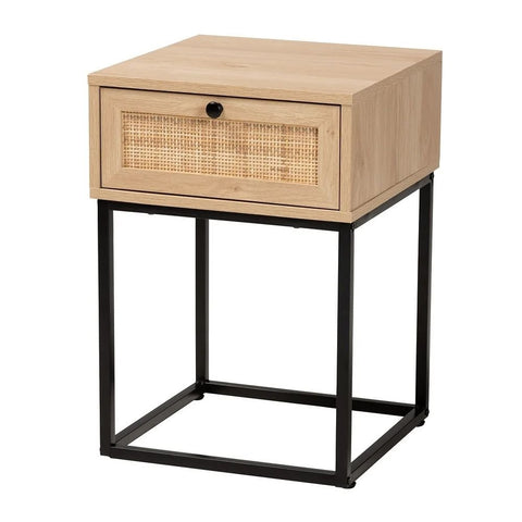 Solid Wood 1-Drawer End Table | Living Room Accent Side Table – Oakvello