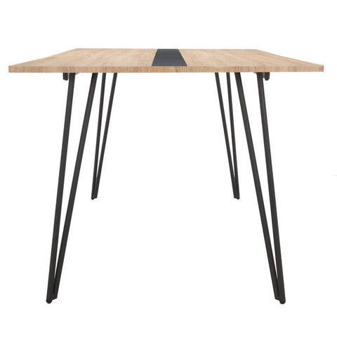 Natural Black Solid Wood Dining Table | Bold Kitchen Furniture – Oakvello