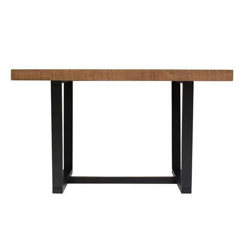 Rustic Oak Distressed Solid Wood Dining Table | Farmhouse Kitchen Furniture – Oakvello