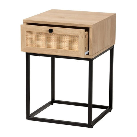 Solid Wood 1-Drawer End Table | Living Room Accent Side Table – Oakvello
