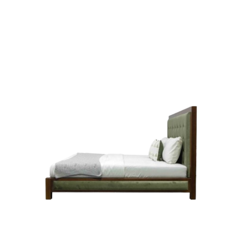 Verdana Bed | Hand-Tufted Upholstered Bed Frame with Solid Hardwood