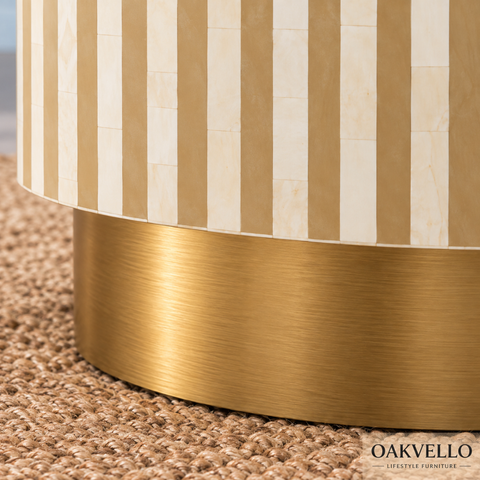 Celestia Bone Inlay Coffee Table | Handcrafted Artisan Living Room Furniture – Oakvello