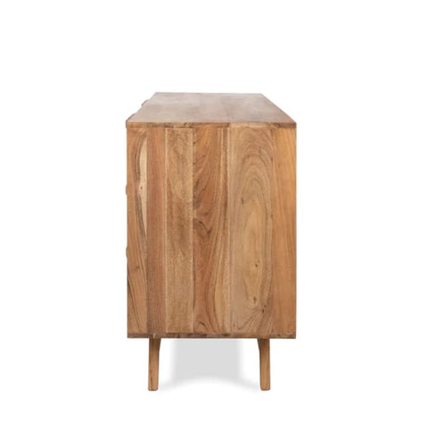 Myra Rattan Chest of Drawers | Boho Solid Wood Bedroom Dresser – Oakvello