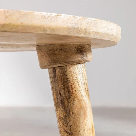 Diborna Solid Mango Wood Coffee Table | Living Room Centre Table – Oakvello