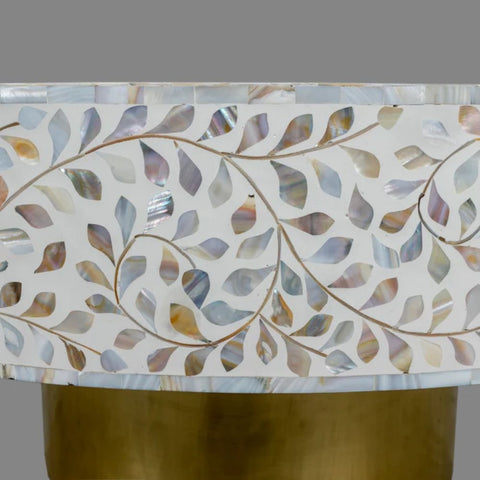 Bone Inlay Coffee Table | Handcrafted Artisan Living Room Centre Table – Oakvello
