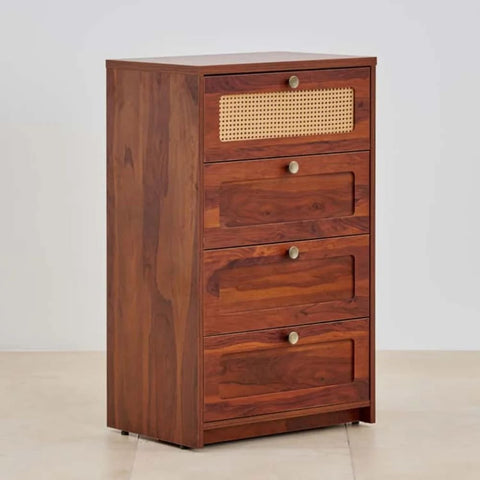 4-Drawer Solid Wood Chest of Drawers | Bedroom Storage Dresser – Oakvello