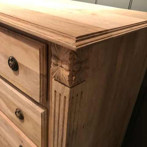 Natural Solid Wood Chest of Drawers | Bedroom Storage Dresser – Oakvello