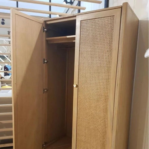 Jodhpuri Bali Style Solid Wood Wardrobe | Handcrafted Bedroom Storage – Oakvello