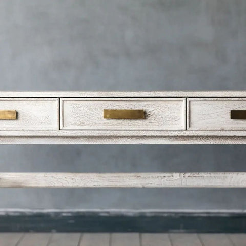 Nordic Solid Wood Console Desk | Scandinavian Home Office & Entryway Furniture – Oakvello