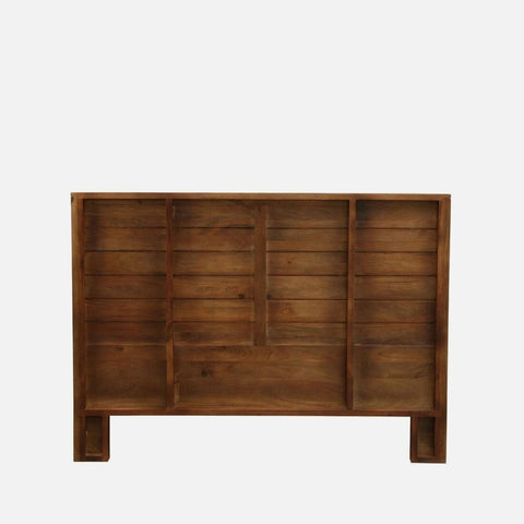 Teak Finish Solid Mango Wood Bed | Premium Bedroom Furniture – Oakvello