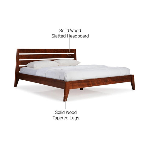 Solid Wood King Size Bed | Handcrafted Premium Bedroom Furniture – Oakvello