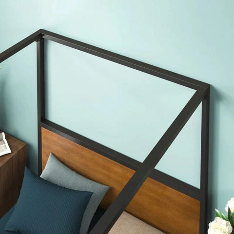Solid Wood 4-Poster Bed Frame | Statement Bedroom Furniture – Oakvello