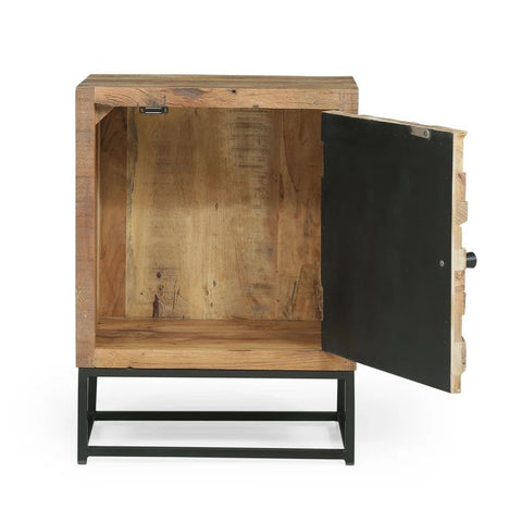 2-Door Distressed Accent Storage Cabinet | Solid Wood Sideboard – Oakvello