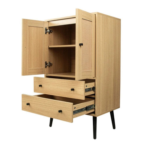 Solid Wood Storage Sideboard with 2 Drawers | Living Room Furniture – Oakvello