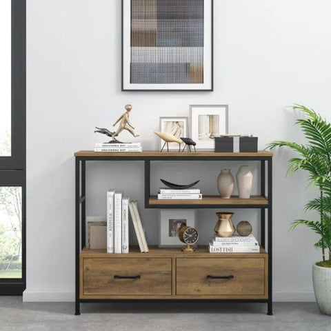 Ajmeri 39" Console Table | Solid Wood Entryway & Hallway Furniture – Oakvello