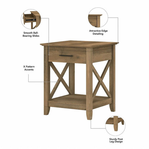 Solid Wood Drawer Nightstand | Bedroom Bedside Table – Oakvello