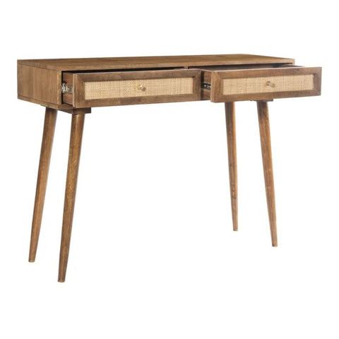 Solid Wood Study Desk | Ergonomic Home Office Writing Table – Oakvello