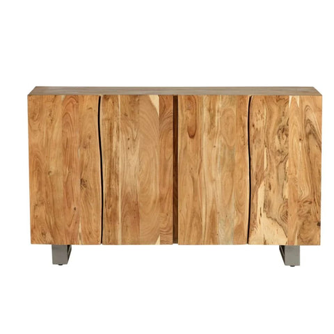 Jaipuri Natural Live Edge Large Sideboard | Solid Wood Living Room Storage – Oakvello
