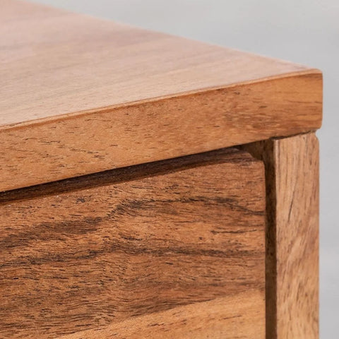 Asmani Acacia Wood TV Cabinet with Shelf | Media Console – Oakvello
