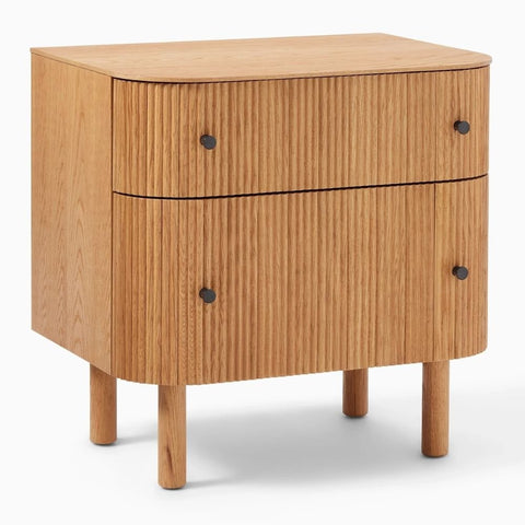 Unique Solid Wood Bedside Table | Statement Bedroom Nightstand – Oakvello