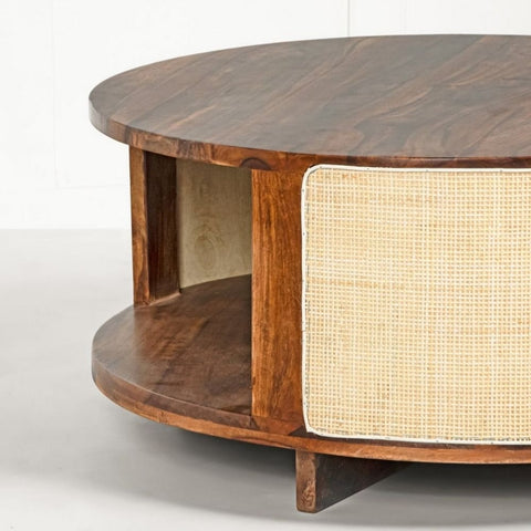 Solid Sheesham Wood Coffee Table | Durable Living Room Centre Table – Oakvello