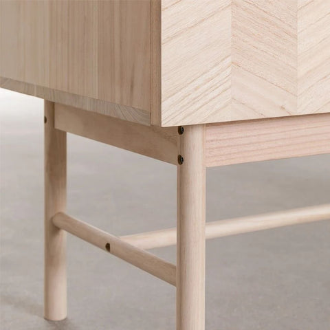 Garrik Solid Wood Sideboard | Living Room Storage Cabinet – Oakvello