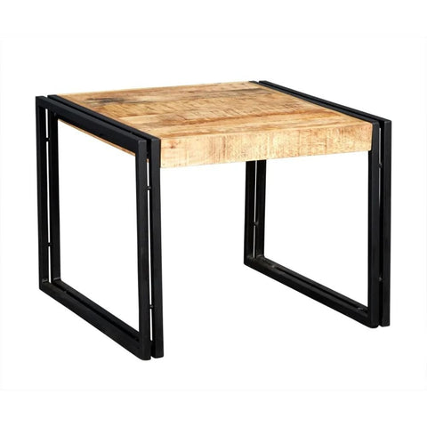 Upcycled Industrial Solid Wood & Metal Mintis Coffee Table | Living Room Furniture – Oakvello