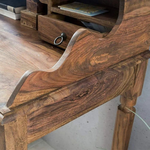 Jaipur Solid Wood Study Table with 3 Drawers | Home Office Writing Desk – Oakvello