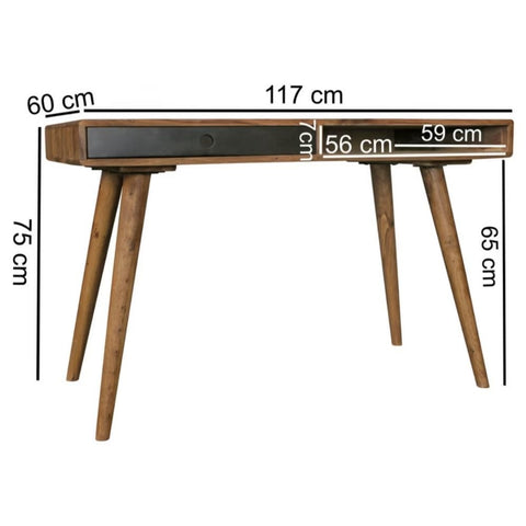 Jodhpur Solid Wood Study Table | Heritage Home Office Writing Desk – Oakvello