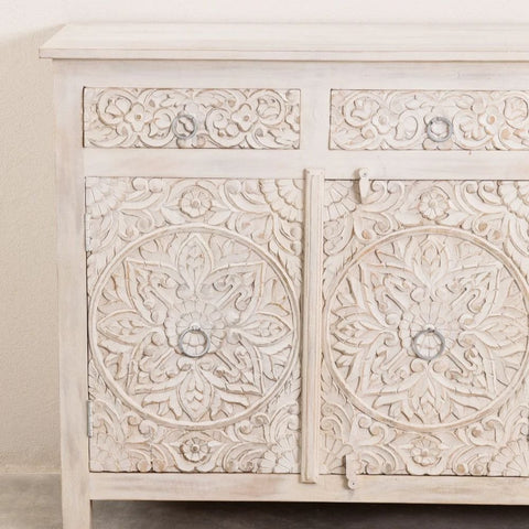 Wooden Sideboard with Drawers Dimma Style