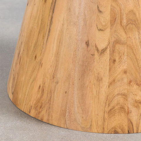 Weymar 120cm Round Solid Acacia Wood Dining Table | Kitchen Furniture – Oakvello