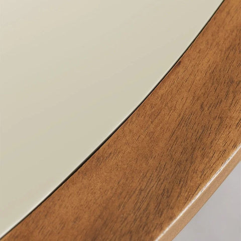 Gamila 130cm Acacia Wood & Cement Rectangular Dining Table – Oakvello