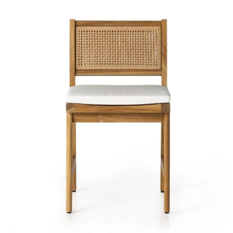 Solid Wood & Cane Dining Chair | Boho Kitchen Seating – Oakvello