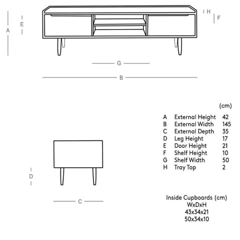 Solid Sheesham Wood TV Cabinet | Media Console & Living Room Storage – Oakvello