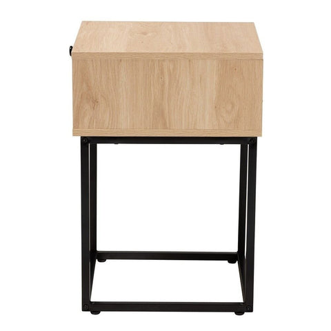 Solid Wood 1-Drawer End Table | Living Room Accent Side Table – Oakvello