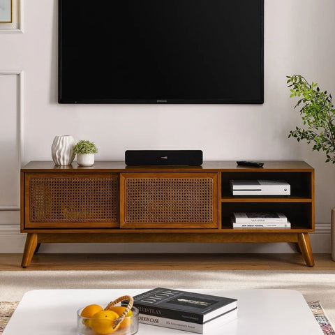 Walnut Solid Wood Desk with Cord Management | Home Office Furniture – Oakvello